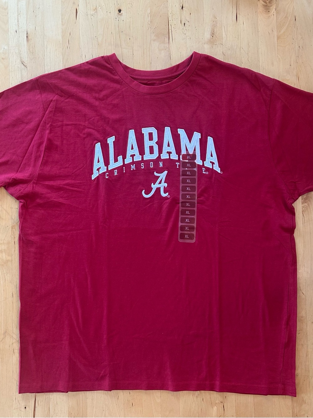 Champion Alabama Crimson Tide Embroidered T-Shirt XL Red NCAA College Tee NWT